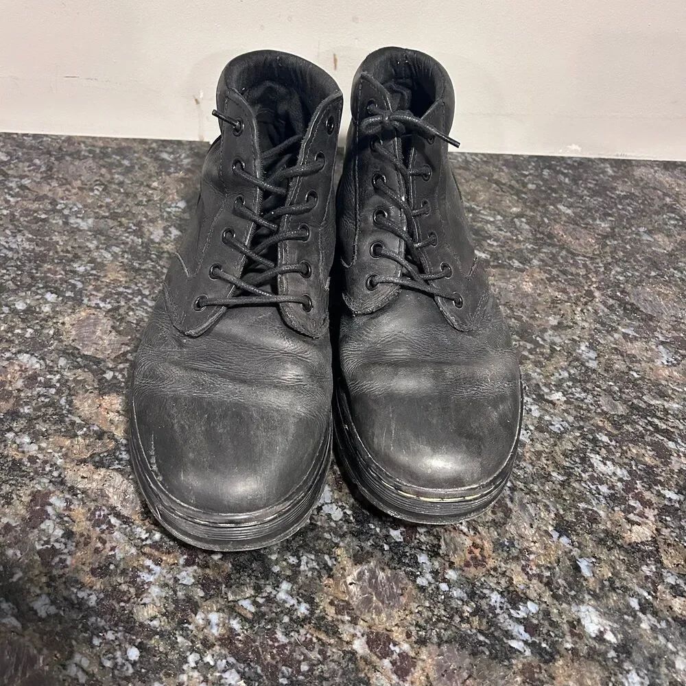 Dr. Martens Bonny Leather Black Chukka Utility Boots Mens 10 JY004 KM07Y